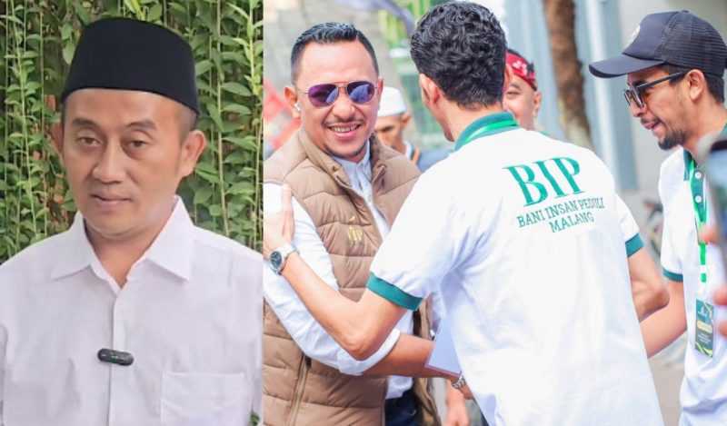 Kiri, Arief Camra; kanan, Founder Yayasan Bani Insan Peduli (BIP), H. Ali Zainal Abidin
