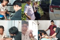 Agus Sugianto, S.Pd., Kepala SDN Panaongan III Sumenep, mendampingi Irsya saat menjalani proses pengukuran kaki palsu di Klinik Assalamah Pamekasan. Berkat kolaborasi bersama Bang Ali Zainal Abidin dan kreator konten Deny Puja Pranata (Mana-mana), harapan Irsya untuk dapat berdiri dan berjalan kini mulai menjadi kenyataan.