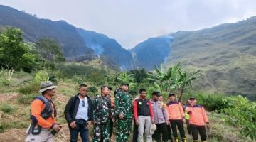 Tebing Curam Hadang Pemadaman, BPBD Probolinggo Intai Titik Api Terakhir di Gunung Ringgit