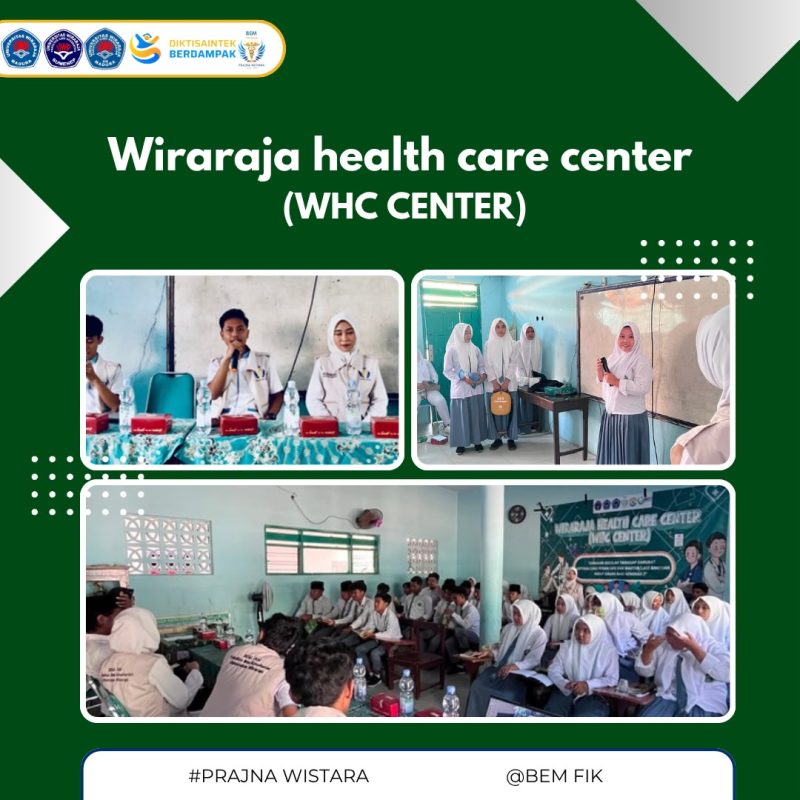 Mahasiswa BEM KM Fakultas Ilmu Kesehatan Universitas Wiraraja memberikan pelatihan Bantuan Hidup Dasar (BHD) kepada siswa MA Itmamunnajah dalam program WHC Center sebagai upaya mencetak Generasi Z yang tanggap menghadapi kondisi kegawatdaruratan.

