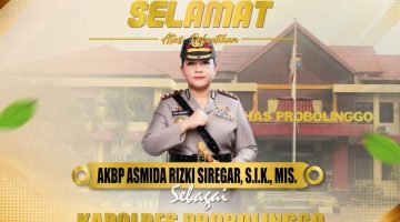 Eks Kasubdit Intelkam Resmi Pegang Tongkat Komando Polres Probolinggo