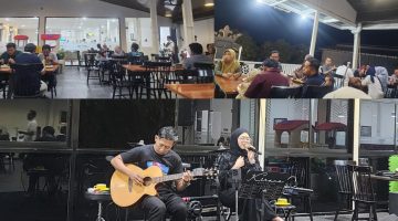 Live musik akustik menjadi daya tarik Arinna Cafe & Resto yang membuat suasana malam semakin hidup, hangat, dan penuh kebersamaan.