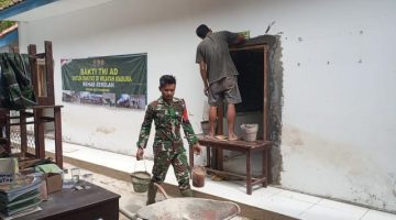Tak Hanya Jaga Negara, TNI AD Bangun Masa Depan Anak Bangsa Lewat Rehabilitasi Madrasah di Sumenep