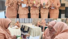 Ketua DWP BKPSDM Kabupaten Probolinggo, Diana Ekasari Hari Kriswanto, memimpin pertemuan rutin yang diisi pelatihan daur ulang, edukasi literasi keuangan, dan penguatan kepedulian sosial di Balai Diklat Dringu, Jumat (31/7/2026).