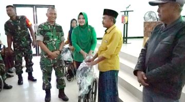 130 Warga Tersentuh Bakti TNI AD, Kaki Palsu hingga Kursi Roda Dibagikan di Sumenep