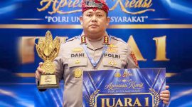 Foto : Kapolresta Tuban Kombespol Jazuli Dani Iriawan, S.I.K., M.Tr.Opsla., saat menerima penghargaan dalam ajang Awarding Day di Jakarta, Selasa (11/8/2026).