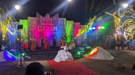 Ket foto: Suasana Festival Garam Madura tahun lalu yang digelar pada malam hari di Karanganyar, Kecamatan Kalianget, Kabupaten Sumenep.