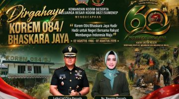 Ucapan Selamat HUT ke-60 Korem 084/Bhaskara Jaya Mengalir dari Berbagai Kalangan, Detikzone.id Turut Sampaikan Doa Terbaik