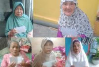 Penyaluran bantuan kepada janda tua dalam Program Sedekah Setiap Hari Detikzone.id di hari ke-68 
