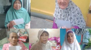 Penyaluran bantuan kepada janda tua dalam Program Sedekah Setiap Hari Detikzone.id di hari ke-68 