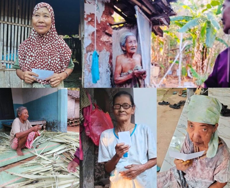 Ket foto: Detikzone.id kembali menyalurkan bantuan kepada janda tua di Sumenep dalam Program Sedekah Setiap Hari yang memasuki hari ke-70. Gerakan ini menjadi ikhtiar memburu jejak kebaikan dan menghadirkan kepedulian bagi warga yang membutuhkan.