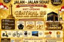 Pamflet JJS Gratis Central 88 Gold & Jewellery dalam rangka memeriahkan HUT ke-81 Kemerdekaan RI di Arek Lancor Pamekasan, dengan hadiah utama paket umrah, perhiasan emas, sepeda listrik, serta berbagai doorprize menarik lainnya.