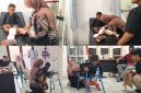 Ket Foto: Bang Ali Zainal Abidin membantu Irsya, bocah difabel asal Kecamatan Pasongsongan, Sumenep, mendapatkan kaki palsu. Bantuan tersebut menjadi harapan baru bagi Irsya untuk belajar berdiri dan berjalan.