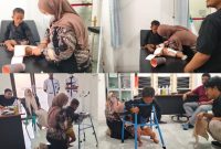 Ket Foto: Bang Ali Zainal Abidin membantu Irsya, bocah difabel asal Kecamatan Pasongsongan, Sumenep, mendapatkan kaki palsu. Bantuan tersebut menjadi harapan baru bagi Irsya untuk belajar berdiri dan berjalan.