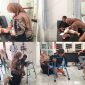 Ket Foto: Bang Ali Zainal Abidin membantu Irsya, bocah difabel asal Kecamatan Pasongsongan, Sumenep, mendapatkan kaki palsu. Bantuan tersebut menjadi harapan baru bagi Irsya untuk belajar berdiri dan berjalan.