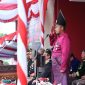 Ket Foto: Bupati Sumenep Achmad Fauzi Wongsojudo saat menjadi Inspektur Upacara Peringatan Detik-detik Proklamasi HUT ke-81 Kemerdekaan RI di halaman Kantor Bupati Sumenep, Senin (17/8/2026).