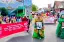 Ket Foto: Semangat dan kekompakan siswa SDN Pasongsongan I saat mengikuti Karnaval HUT ke-81 Kemerdekaan RI di Kecamatan Pasongsongan hingga berhasil meraih Juara 2.