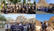 Ket Foto: Jamaah Azfa Tour saat mengikuti city tour di Madinah, mengunjungi percetakan Mushaf Al-Qur’an dan Jabal Magnet, sekaligus menikmati pengalaman menaiki unta sebelum melanjutkan perjalanan menuju Mekkah.
