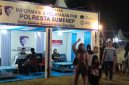 Ket Foto: Stan Polresta Sumenep di Pameran Pembangunan Madura Night Vaganza 2026 di GOR A. Yani Sumenep, Rabu (26/8/2026), menjadi bukti kehadiran polisi yang dekat dengan masyarakat, sekaligus membuka ruang pelayanan dan diskusi bagi warga yang datang.