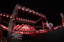Ket Foto: Kepala Disbudporapar Sumenep Faruq Hanafi saat memberikan sambutan dalam pembukaan Madura Night Vaganza (MNV) 2026 di GOR A. Yani Pangligur, Sumenep, Rabu (26/8/2026).