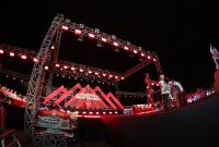 Ket Foto: Kepala Disbudporapar Sumenep Faruq Hanafi saat memberikan sambutan dalam pembukaan Madura Night Vaganza (MNV) 2026 di GOR A. Yani Pangligur, Sumenep, Rabu (26/8/2026).
