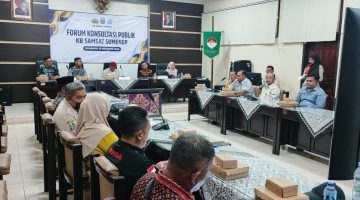 Ket foto: Suasana Forum Konsultasi Publik KB. Samsat Kabupaten Sumenep di Ruang Pertemuan UPT PPD Sumenep, Kamis (27/8/2026), yang membahas peningkatan kualitas pelayanan Samsat kepada masyarakat.