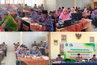 Ket foto: Pengawas Bina SD Kecamatan Pasongsongan H. Abu Supyan, M.Pd., bersama Ketua KKKS H. Akhmad Busri, M.Pd., Sekretaris KKKS Agus Sugianto, S.Pd., dan para kepala sekolah mengikuti rapat KKKS Kecamatan Pasongsongan di SDN Pasongsongan IV, Kamis (27/8/2026).