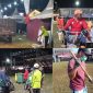 Ket foto: Petugas kebersihan DLH Sumenep bersiap menjalankan tugas menjaga kebersihan kawasan Pameran Pembangunan Madura Night Vaganza 2026 di GOR A. Yani Pangligur Sumenep.