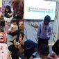 Foto kiri: Dua wisatawan terlihat antusias mengikuti permainan berhadiah di Stan Bappeda Sumenep dalam Pameran Pembangunan rangkaian MCF #4 2026 di GOR A. Yani Pangligur, Sabtu (29/8/2026).