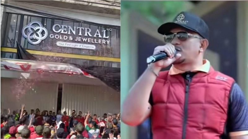 Ket Foto: Ribuan warga memadati kawasan Monumen Arek Lancor, Pamekasan, saat mengikuti Jalan-Jalan Sehat (JJS) berhadiah paket umrah dalam rangka soft opening Central 88 Gold and Jewellery, Minggu (30/8/2026). Antusiasme warga turut mengiringi capaian penjualan 6,7 kilogram emas pada hari pertama.