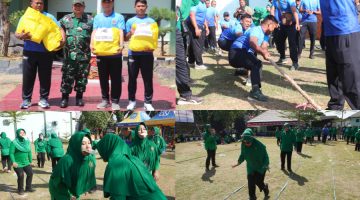 Semarak HUT ke-81 RI, Prajurit dan Persit Kodim Sumenep Adu Kekompakan dalam Beragam Lomba