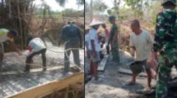 Jembatan Padanan Mulai Dicor, Akses Warga Lenteng Selangkah Lagi Terwujud