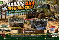 Ket foto: Pamflet Madura 4x4 Offroad 2026 yang akan digelar di Pantai Lombang, Sumenep, Minggu (6/9/2026), dengan menghadirkan komunitas otomotif dan hiburan PAMDAS Musik.