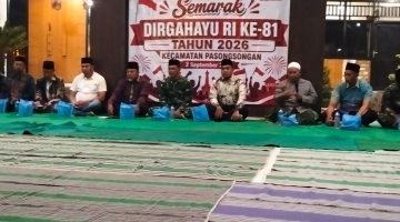 Menutup Agustus dengan Doa dan Kebersamaan, Pasongsongan Gelar Malam Resepsi HUT RI ke-81