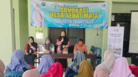 Ket Foto: Kepala Puskesmas Bago, drg. Kimawaty Any Marsudi, bersama jajaran mengikuti advokasi Program Desa Sehat Mata Tahun 2026 di Desa Alasnyiur, Kecamatan Besuk, Kabupaten Probolinggo, Kamis (3/9/2026). Program ini mendorong deteksi dini gangguan penglihatan dan pencegahan kebutaan di masyarakat.