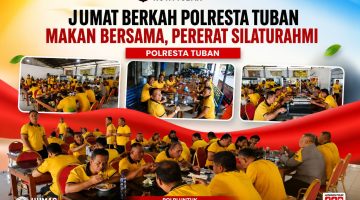 Rawat Silaturahmi di Tengah Kesibukan, Jajaran Polresta Tuban Nikmati Jumat Berkah Bersama