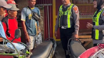 Ket foto: Satlantas Polresta Sumenep hadir menyapa pengemudi bentor sekaligus menyampaikan pesan keselamatan dan ketertiban berlalu lintas.