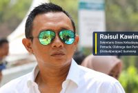 Ket Foto:
Sekretaris Disbudporapar Sumenep, Raisul Kawim, dikabarkan bakal dipilih sebagai Ketua Paguyuban Sekdis Sumenep. (Foto: Dok. detikzone.id)