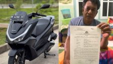 Ket Foto: Ilustrasi sepeda motor Honda PCX (kiri), sementara orang tua Fauzan menunjukkan bukti laporan terkait kejadian tersebut (kanan).