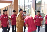 Ket foto: Bupati Sumenep Achmad Fauzi Wongsojudo saat menghadiri acara Pengukuhan Jurnalis Sumenep Independen (JSI) periode 2026–2029 di Ballroom Myze Hotel Sumenep, Selasa (15/9/2026).