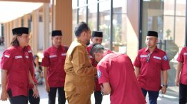 Ket foto: Bupati Sumenep Achmad Fauzi Wongsojudo saat menghadiri acara Pengukuhan Jurnalis Sumenep Independen (JSI) periode 2026–2029 di Ballroom Myze Hotel Sumenep, Selasa (15/9/2026).