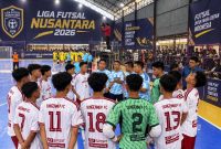 Ket Foto: SonGENnep FC membawa talenta-talenta lokal Sumenep tampil di Liga Nusantara Jawa Timur 2026 di GOR Nisrina Futsal Center, Surabaya, Senin (21/9/2026).