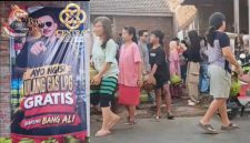 Ket Foto: Ratusan warga memadati satu lokasi untuk mengikuti program isi ulang LPG gratis yang digelar Bang Ali bersama relawan BASHRA di Pamekasan