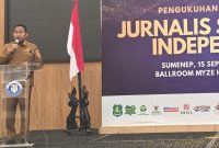 Ket foto: Bupati Sumenep Achmad Fauzi Wongsojudo menegaskan komitmennya memperkuat pembangunan infrastruktur di wilayah kepulauan sebagai bagian dari upaya pemerataan pembangunan.