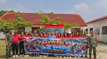Kemarau Bikin Warga Kesulitan Air, Kodim 0210/TU Bergerak Salurkan Bantuan Serentak