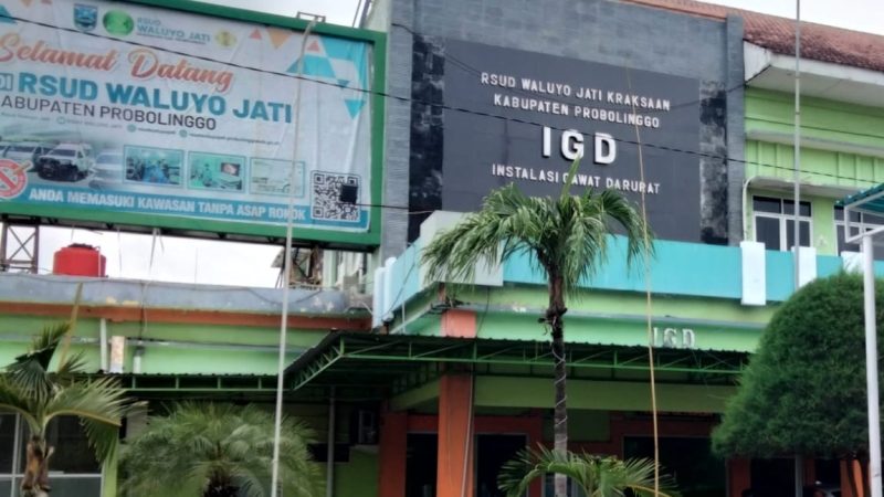 Ket Foto: RSUD Waluyo Jati Kraksaan, Kabupaten Probolinggo, menjadi sorotan atas dugaan kelalaian pelayanan medis terhadap pasien hingga meninggal dunia.