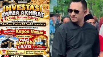 Yuk, Buruan Belanja di Toko Emas Central 88 Pamekasan, Investasi Dunia Akhirat! Membeli = Berbagi, Berpeluang Raih Paket Umrah Gratis