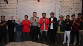 Kapolresta Sumenep bersama perwakilan GMNI membangun komunikasi dan kolaborasi demi terciptanya situasi kamtibmas yang kondusif.