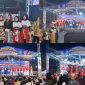 Ket foto: Sanggar Dewitri, MI Nurul Jadid 1 Gedang-Gedang, Batoputih, dan Drumband Gita Pamongkas SDN Pamolokan 1 tampil memukau dalam Media Expo 2026 malam ketiga di Stadion A. Yani Sumenep, Senin (26/10/2026).