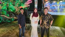 Ket. Foto: Senator DPD RI Dr. Lia Istifhama (tengah) saat menghadiri pembukaan Media Expo 2026 di Kabupaten Sumenep, Selasa (27/10/2026).